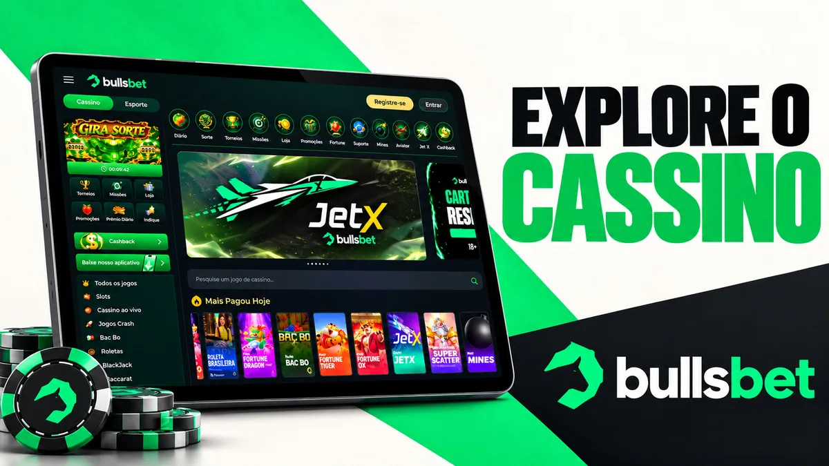 O catálogo do Bullsbet cassino online